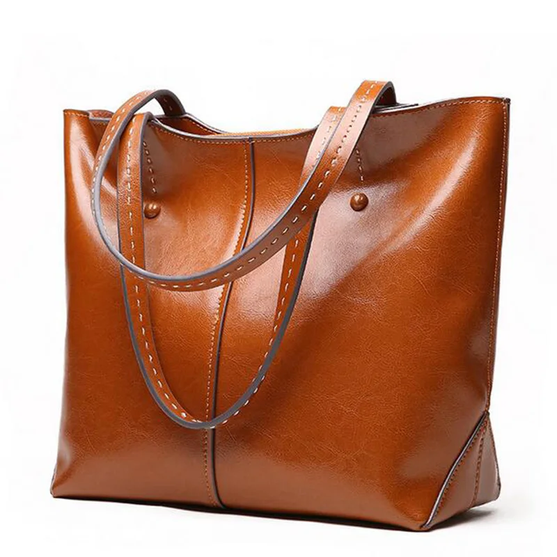 

Yirenfang Soft Large Shoulder Bags For Women Genuine Leather Bags 2018 Famous Retro Travel Luxury Handbags Women Bags Designer