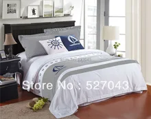 Special Offers New Fashion the Caribbean Style 6pcs100Cotton Hotel  Bedding Set/Comforter set Queen/Full Size,HYHT001,Free Shipping