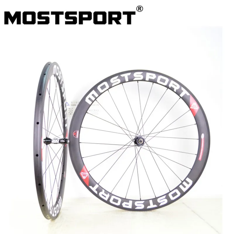MOSTSPORT 50 мм трубчатые карбоновые колеса с прямым вытяжным DT Swiss 350 втулки Sapim CX RAY
