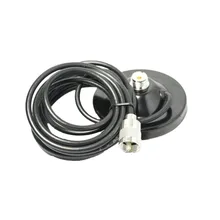 9 CENTÍMETROS Base de Ímã com 3M 5M Alimentador Cabo Coxial PL259-UHF Conector Macho Otário Antena para Kenwood ICOM YAESU QYT TYT Rádio