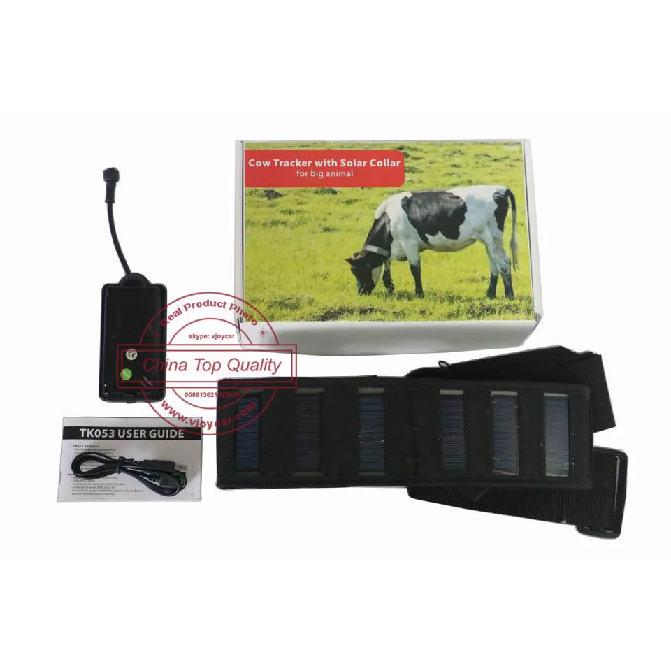 VJOYCAR Solar GPS Tracker Collar Waterproof Real Time gps Locator For Large Pet leather GSM GPS Cow Rastreador Tracking Software VJOYCAR Solar GPS Tracker Collar Waterproof Real Time gps Locator For Large Pet leather GSM GPS Cow Rastreador Tracking Software