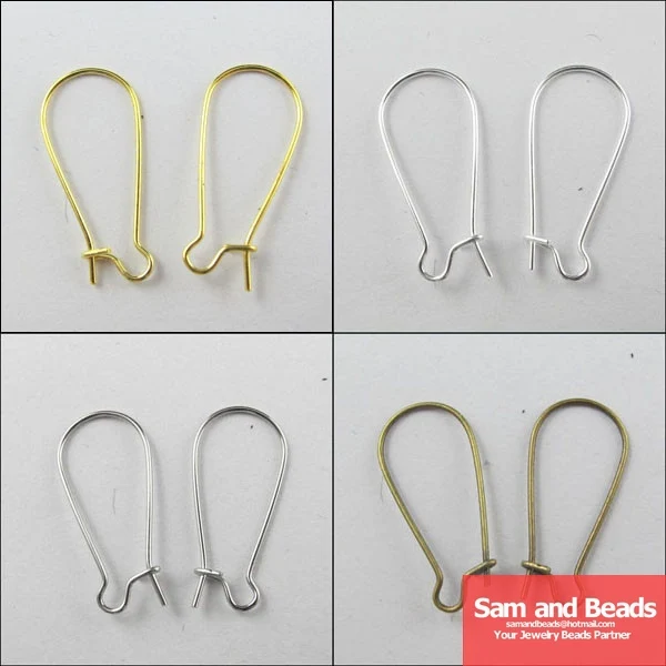 Free Shipping 150pcs Pack Earring Hooks Kidney Wire Earwire Free Shipping 150pcs Pack Earring Hooks Kidney Wire Earwire 8x17mm Gold Silver Plated For Jewelry Making Craft Diy In Findings Components
