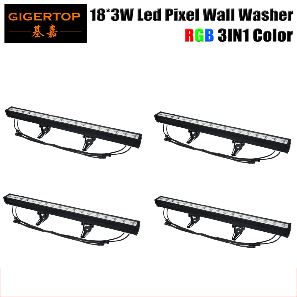 

Led Running Pixel Wall Washer Light 18*3W Tricolor RGB Led Bar Light Waterproof IP 65 DMX 512 Control Led Stage Light Run Horse