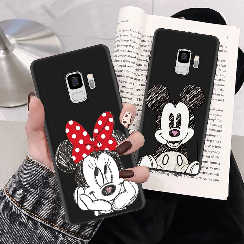 

Matte Black Case For Samsung Galaxy S8 S9 Plus S6 S7 Edge Note 9 8 J3 J5 J6 J7 Prime 2015 2016 2017 J4 J6 Plus 2018 Couple Cover