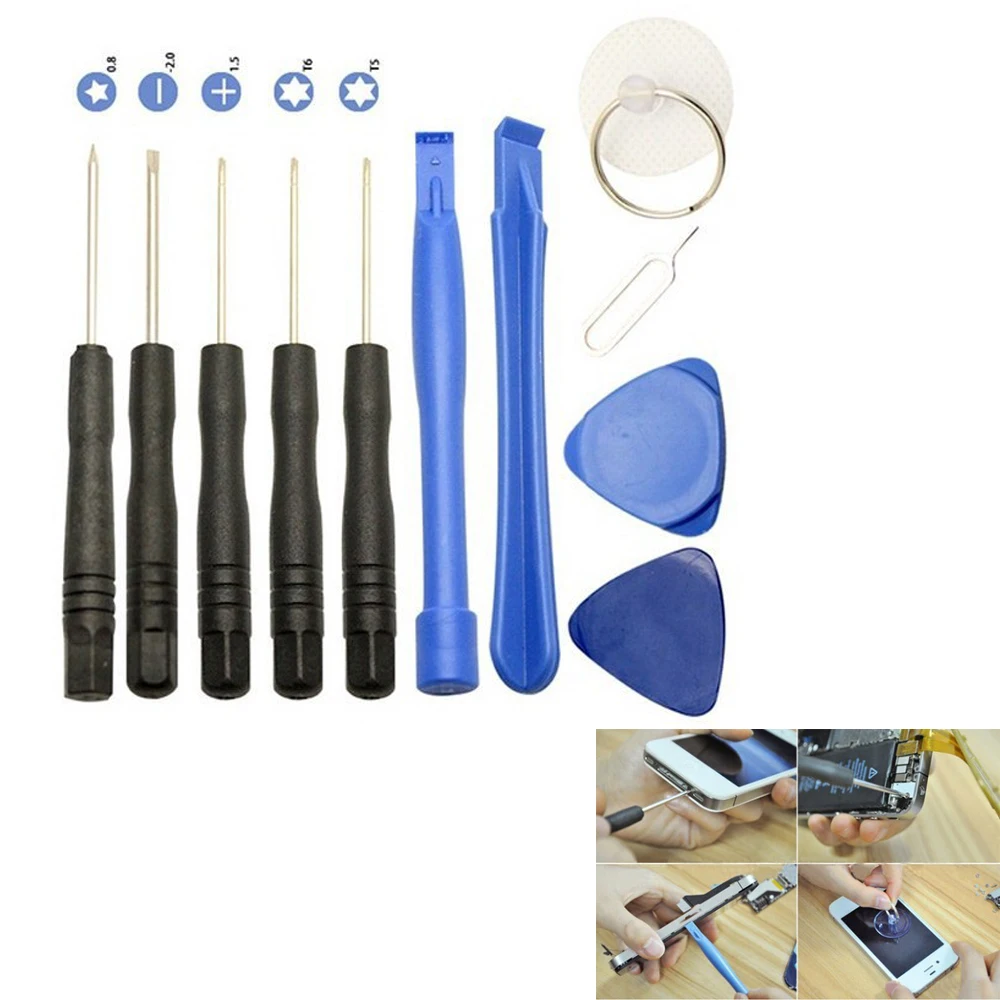 

11 In 1 Premium Repair Opening Pry Tools Repair Kit Screwdriver Set for Ipad /ipad Mini / IPhone SE/6s /6s Plus/6 /6 Plus /5S