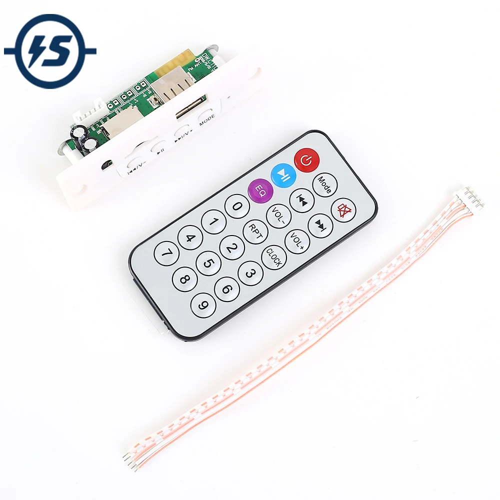 

12V MP3 Decoder Board Stereo Bluetooth Module Remote Control Support TF Card U-disk FM Receive Car Audio DIY