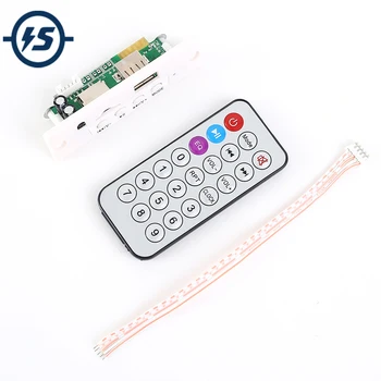 

12V MP3 FM Receive Decoder Board Stereo Module Bluetooth Remote Control Support TF Card U-disk Car Audio DIY