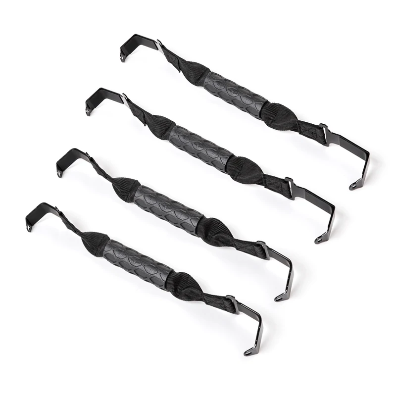 

YAQUICKA 4pcs/set Car Front and Rear Door Roof Armrest For Jeep Wrangler JL 2018+ Car Accessories