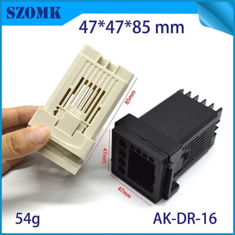szomk plastic din rail enclosure PLC plastic box for electronics project instrument case junction box (4)