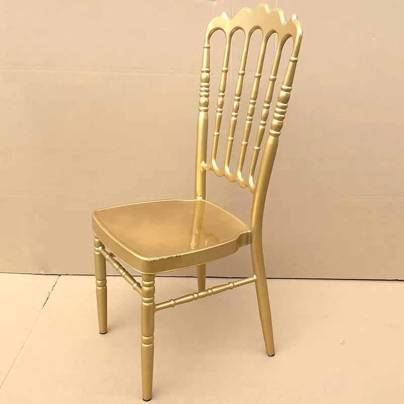 Wedding Banquet Chair wedding chair Golden Metal For Banque Wedding Moment Dinner Room Party and Gathering