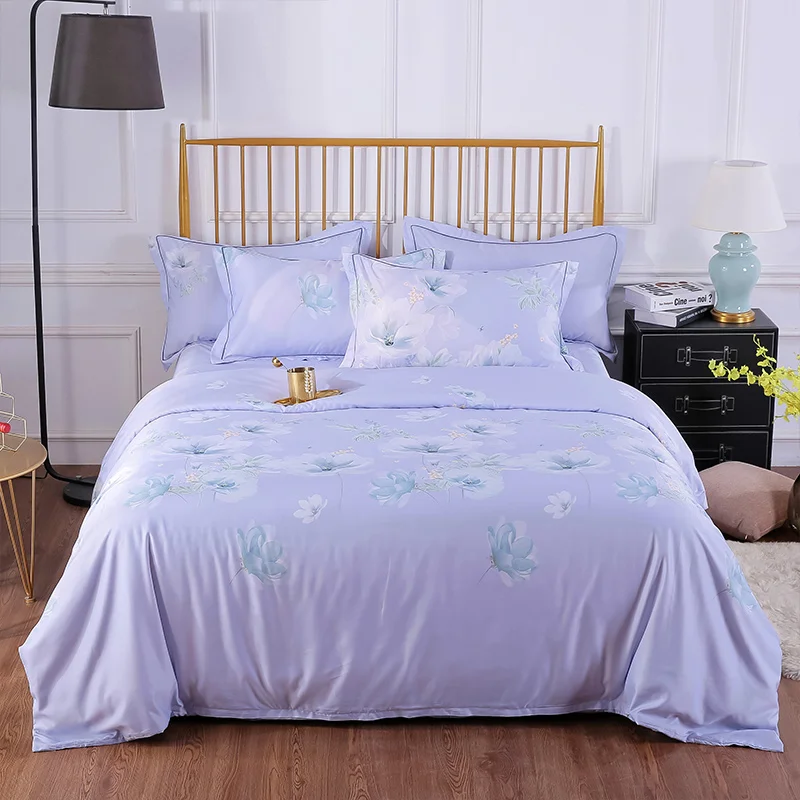 

Soft Modal 4pcs Bedding Sets Tencel Cotton Duvet Cover Pillow Cover Bed Sheet Bed Linings Home Textile