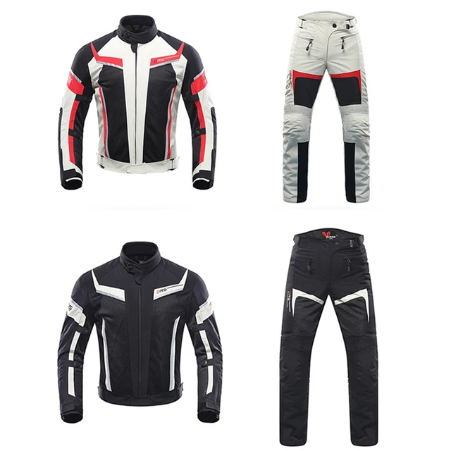 DUHAN Motorcycle Jacket Men Pants Moto Summer Protective Motorcycle Suit Mesh Moto Racing Jackets Clothing Motorbiker Chaqueta 2