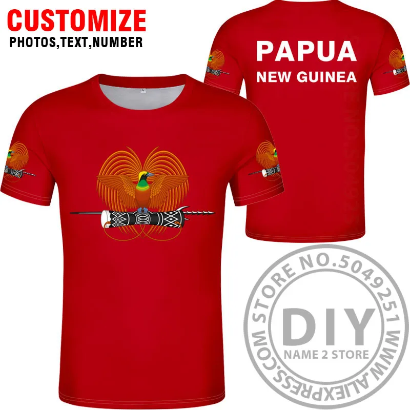 PAPUA NEW GUINEA футболка diy на заказ имя номер фоны футболка Национальный флаг pg guinean страна колледж печать фото одежда - Цвет: Style 6