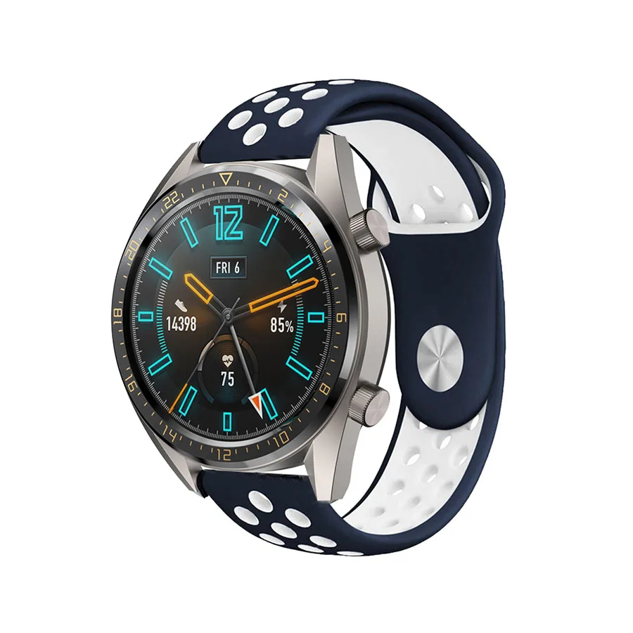 22 мм ремешок для часов HUAWEI WATCH GT GT2 спортивные часы силиконовый мягкий Смарт
