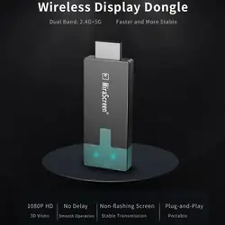 MiraScreen D4 ТВ рукоять 2,4G + 5G 1080 P HDMI Miracast Airplay Wi-Fi Дисплей приемник ключа Поддержка для окон Andriod IOS