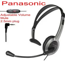 2,5 мм штекер P anasonic KX-TCA430 легкая гарнитура складная гарнитура с микрофоном Громкость+ гарнитура с шумоизоляцией
