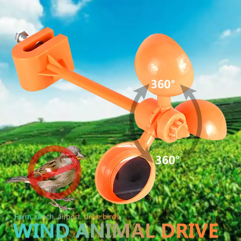  Realistic Bird Repeller Wind Power 360° Outdoors Crow Pigeon Tools Gardening Tools Pest Control Pes