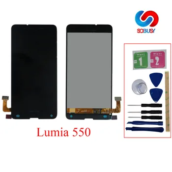 

Touch Screen For Nokia Lumia 550 N550 RM-1127 LCD Display Digitizer Assembly+Frame Replacement Parts Phone LCDs repair tools set