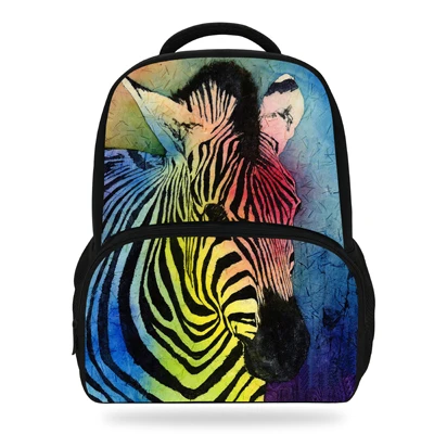 14 дюймов детская школьная сумка с животными для девочек-подростков, рюкзак с лошадью, книжные сумки для детей, мальчиков - Цвет: mE980
