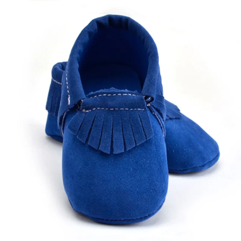 Bebes/мокасины из искусственной замши для новорожденных мальчиков и девочек; Мягкие Мокасины; обувь для первых шагов с бахромой на мягкой нескользящей подошве; обувь для малышей - Цвет: Pattern 1 Color 7