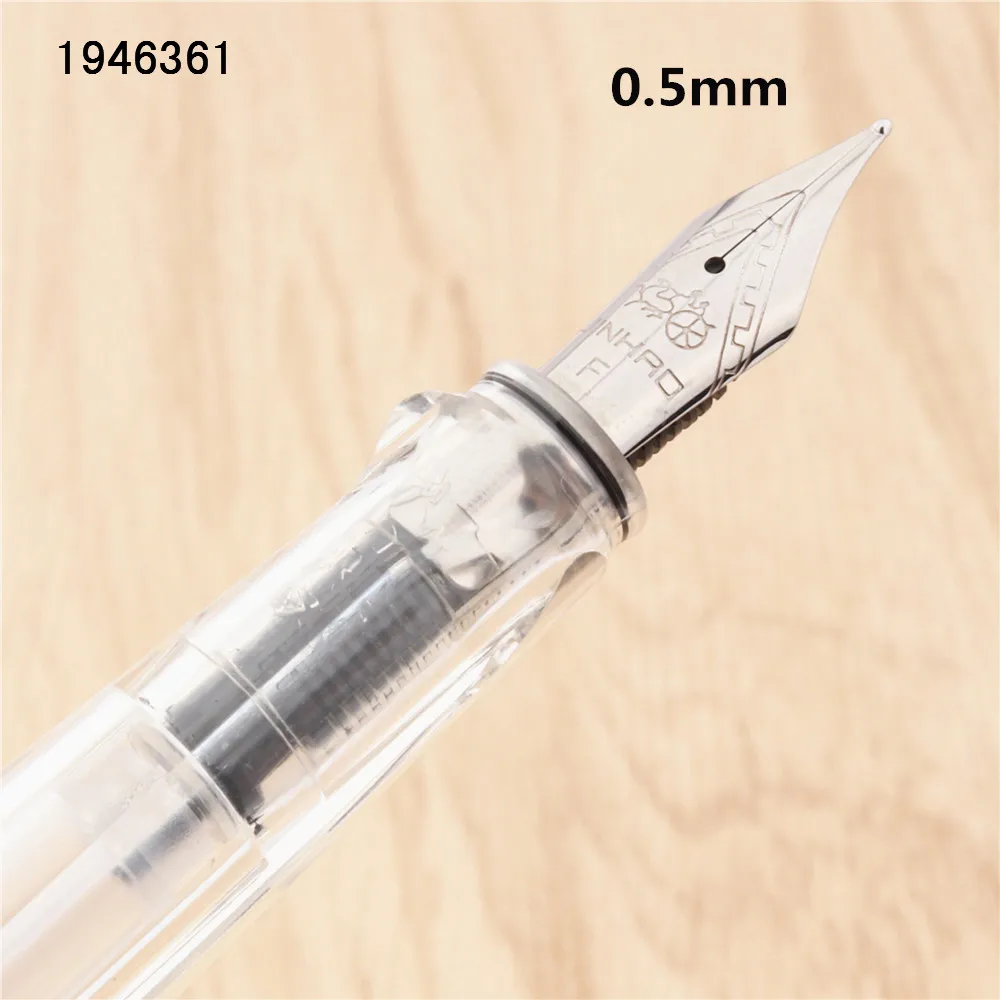 Jinhao 874 Transparent white Gothic parallel the art flower body art Flat Tip Vinyl Tibetan Arabic Student office Fountain Pen