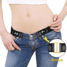 Buckle-free Elastic Women Comfortable Invisible Belt for Jeans No Bulge Hassle