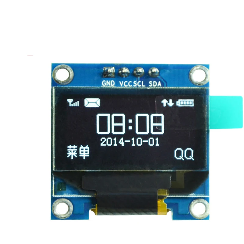 0.96 inch IIC Serial White OLED Display Module 128X64 I2C SSD1306 LCD Screen Board GND VCC SCL SDA 0.96" Oled for Arduino |