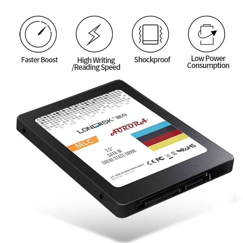 LONDISK SSD 5 шт./упак. SATA 3 0 hdd ssd Внутренний твердотельный диск 120 ГБ/240 ГБ/480 ГБ/960 ГБ