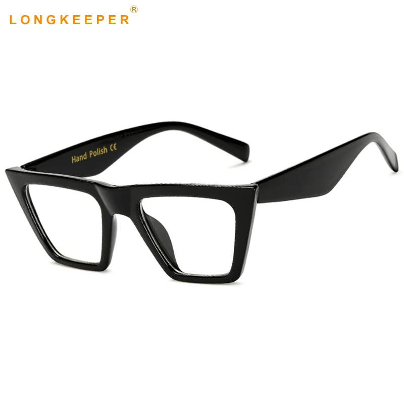

Long Keeper Cat Eye Eye Glasses Frames For Women Brand Designer Men Eyeglasses Square Clear Lens glasses Frame Feminino gafas