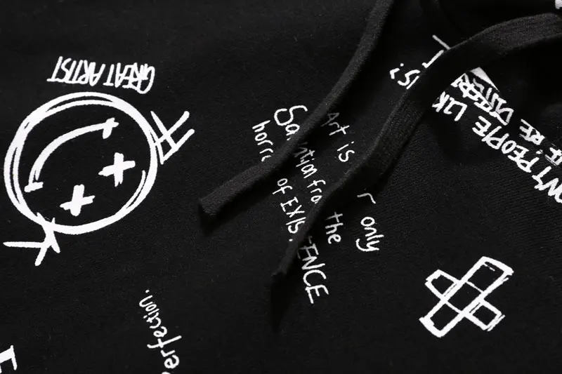 Graffiti Pullover Fleece Hoodies 11