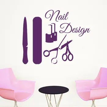 

Wall Decals Beauty Salon Nail Design Decal Vinyl Sticker Beauty Salon