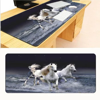 

Mairuige Three White Horses Mouse Pad Game Pad To Mouse Notebook Computer Big Size Mouse Mat Gaming Mouse Pads 30x60/70/80/90cm