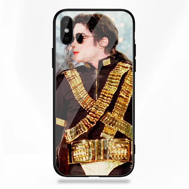 Michael Jackson toughened glass phone case For iPhone 5 5C 5S SE 6