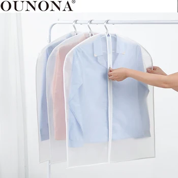 

OUNONA 6Pcs Frosted Suit Garment Cover Bag Protector with Suit Garment Closet Organize Clothes Storage Bag Clothes Dust Cover