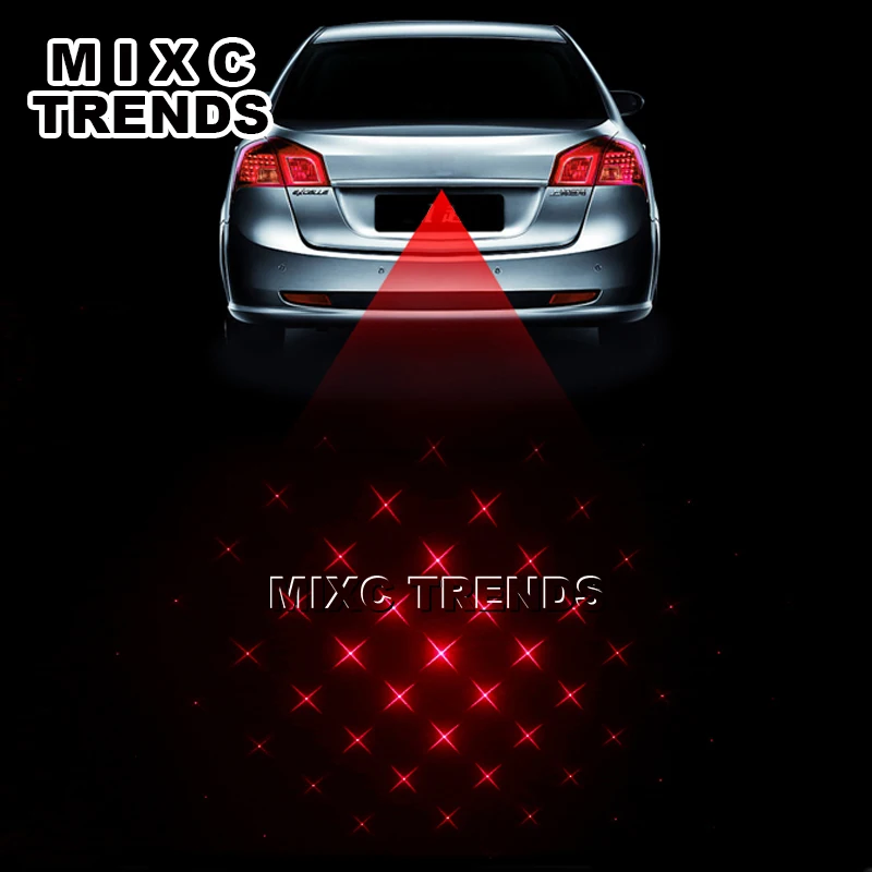Newest Anti Collision Rear-end Car Laser fog light best LD Diode Auto Brake Parking Rearing Warning Light | Автомобили и