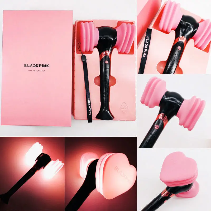 

Official BLACKPINK Concert Glow Lamp Hammer Light Stick Light stick JISOO Lisa JENNIE ROSE Fans Gift Led Luminous Novelty Toys