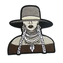 Пользовательские вышитые пришить на железо нашивки значки DIY панк девушка для джинсов Куртки Рюкзаки