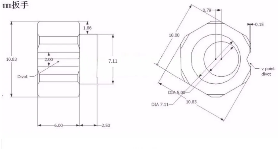 Funssor 6mm/6.35mm/1/4''Eccentric فاصل تطبيق V-فتحة السكك الحديدية V-عجلات ل reprap 3D طابعة ثور/Shapeoko CNC DIY أجزاء