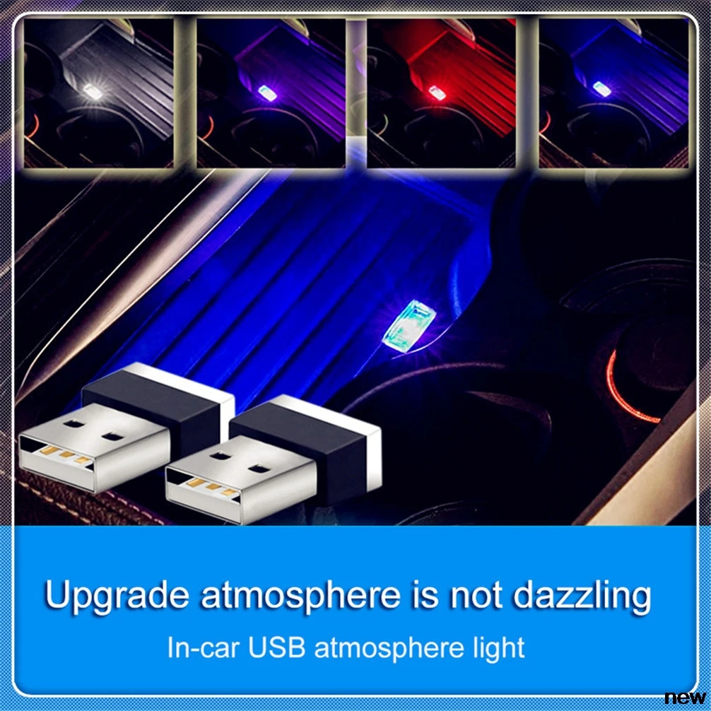 Автомобильный Стайлинг USB атмосферный свет Вилка декоративная лампа для Nissan juke