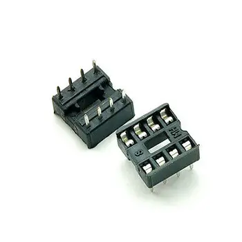 

200PCS 8 Pin DIP IC Socket Adapter 8Pin Pitch 2.54mm Connector