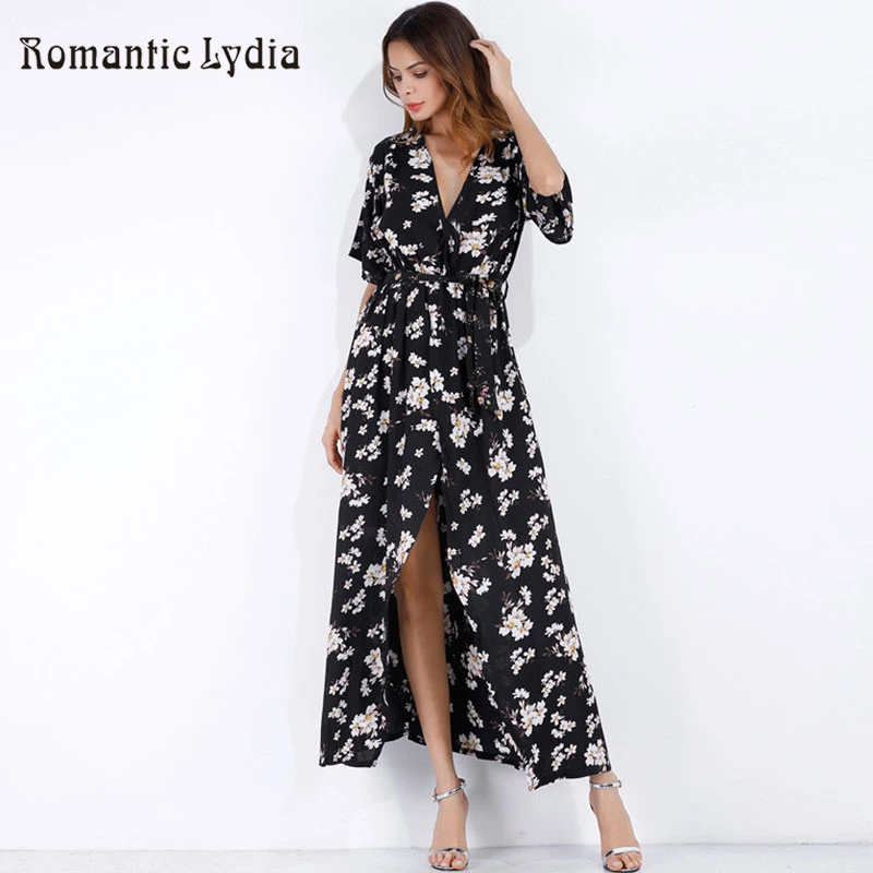 white tropical dress