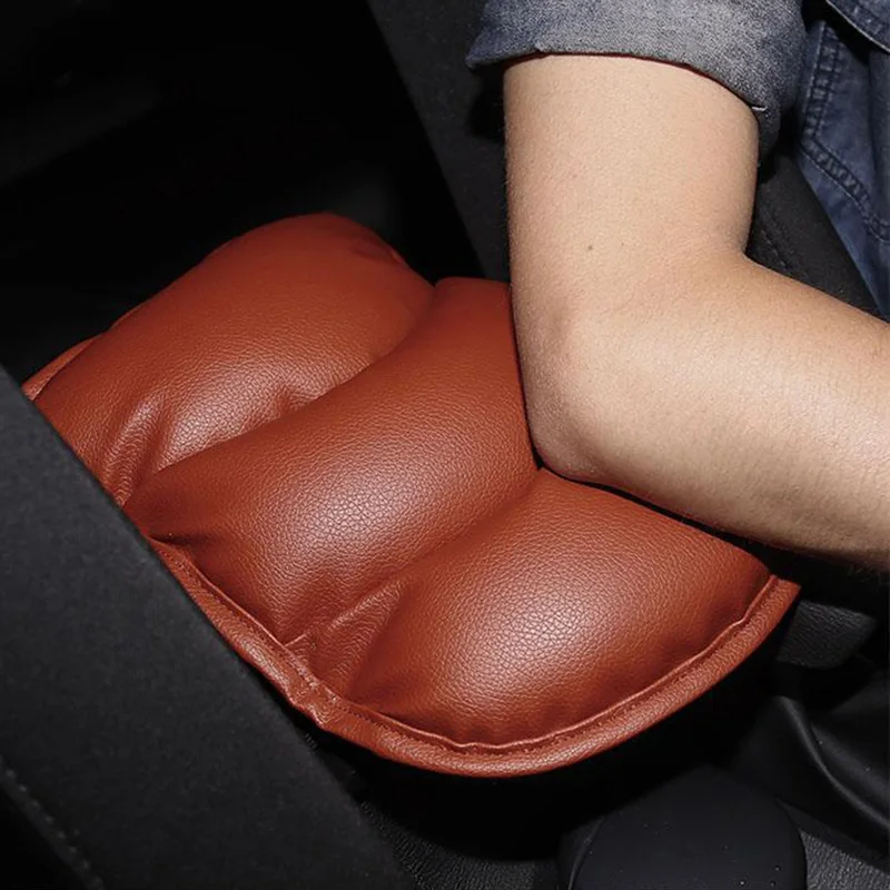 

Universal Car Seat Armrest Cover Cushion Soft Leather Auto Center Armrest Console Pad Mat Protective Case Car Accessories