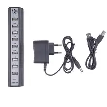Универсальный 10 USB 2,0 портов зарядное устройство адаптер питания сплиттер для ПК планшет смартфон MP3 MP4 usb-хаб зарядное устройство для телефона