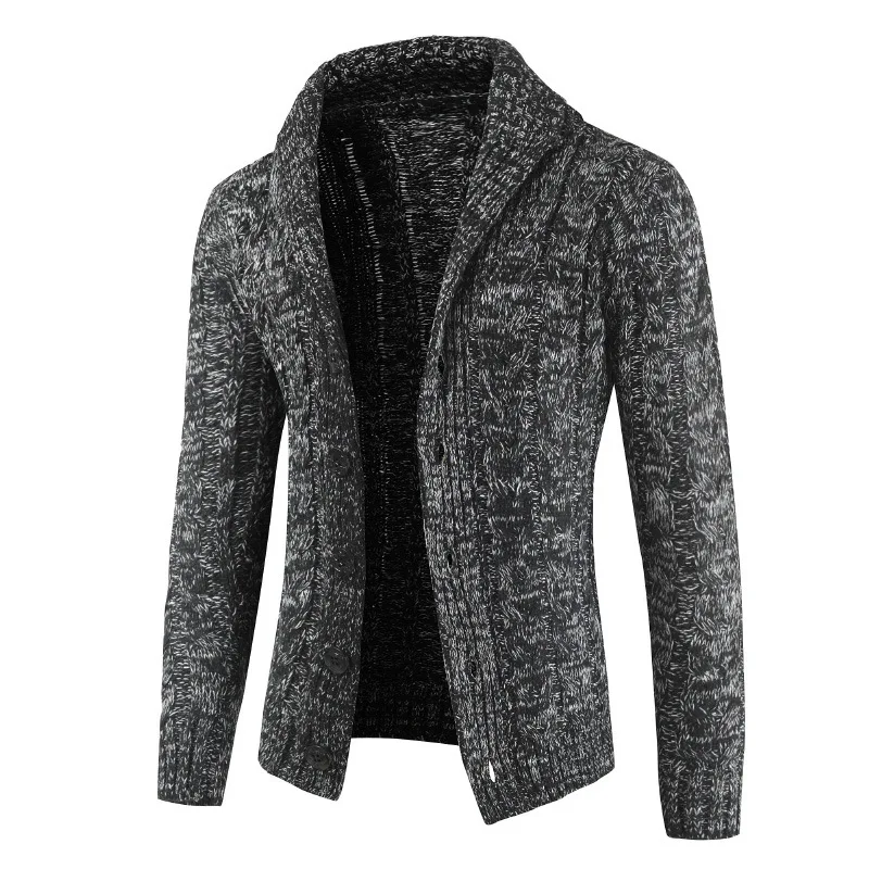 Для мужчин тонкий кардиган свитер, пальто, вязаное хлопок и шерсть свитер, пальто, плотная верхняя одежда, H5