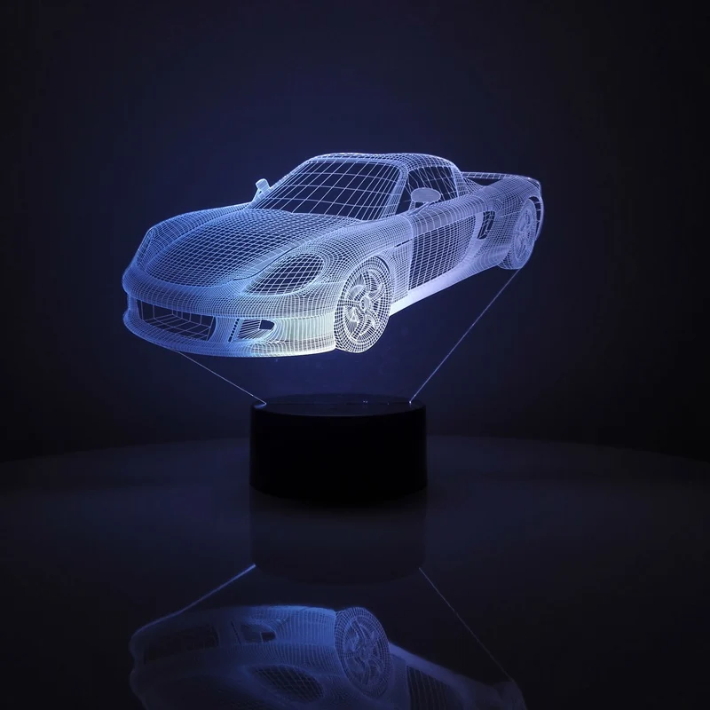 sports car 3D table lamp 800