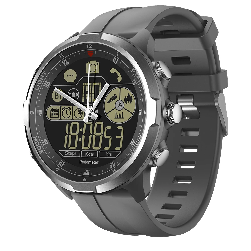 

Zeblaze VIBE 4 HYBRID Smart Watch Remote Camera 290mAh 1.24-Inch FSTN Full View Display Screen Watch BT4.0 5ATM Waterproof Sport