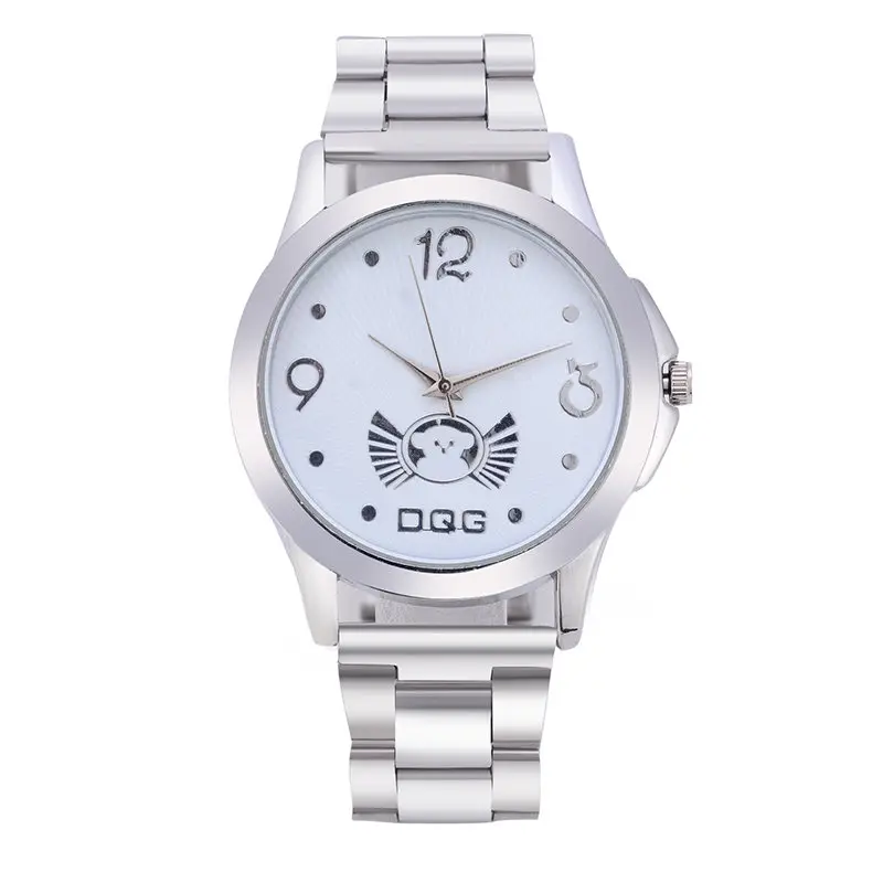 

DQG Brand Watch Men top Luxury Silver Steel Business Clock Male Fashion Quartz Mens Watch Relogio Masculino Reloj Hombre