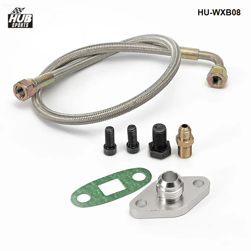 

Oil Feed Feeding Line Gasket Fitting Adapter Turbo Flange For Toyota Supra 1JZGTE 2JZGTE 1JZ/2JZ HU-WXB08