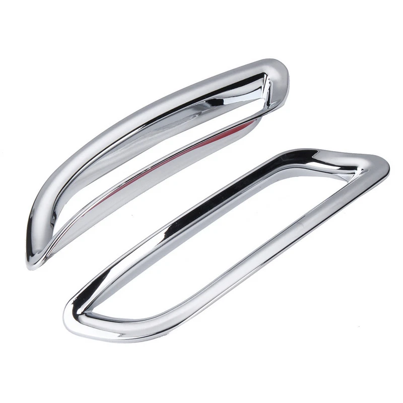 2pcs/set Chrome Rear Tail Fog Light Frame Cover Trim For Toyota Camry 2018