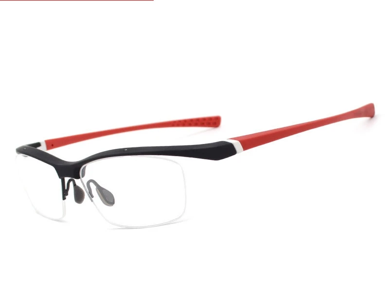 Man Sports Glasses Optical Semi Rimless Basketball Goggle Eyeglasses